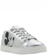 Półbuty damskie - ALDO SPORTOWE SREBRNE PÓŁBUTY Z CZARNYM NADRUKIEM MYSZKI 41 I2B - miniaturka - grafika 1