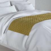 Narzuty - Narzuta hotelowa bieżnik Velvet 60x200cm, oliwkowy zielony, 60 x 200 cm, Velvet - miniaturka - grafika 1