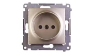 Gniazdka elektryczne - Kontakt Simon Simon 54 Gniazdo pojedyncze b/u 16A IP20 złoty mat DG1Z.01/44 WMDW-00101x-044 0001-00000-35756 [4349490] - miniaturka - grafika 1