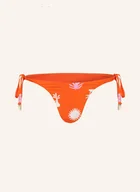 Stroje kąpielowe - Seafolly Dół Od Bikini Trójkątnego La Palma Z Ozdobnymi Perełkami orange - miniaturka - grafika 1