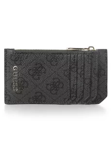 GUESS - Damskie etui na karty, szary - Portfele - miniaturka - grafika 1