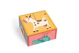 Scratch Europe Puzzle 4 Klocki FARMA- Scratch 6181100 - Układanki dla dzieci - miniaturka - grafika 1