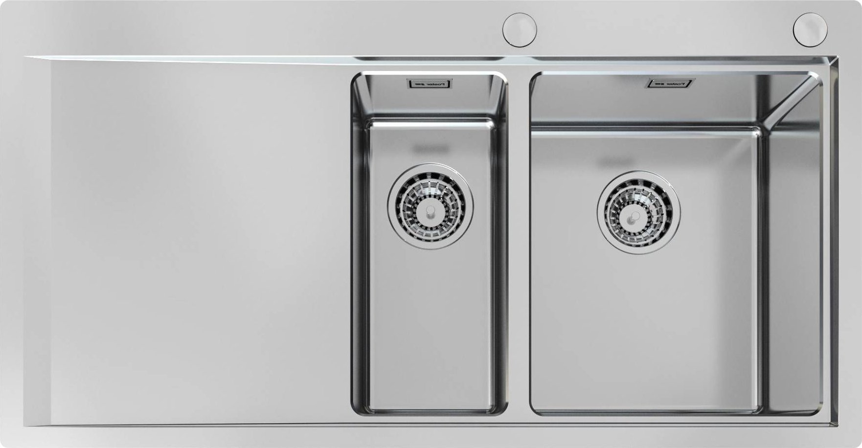 Foster Zlewozmywak 1251051 Master Foster Zlewozmywak 100cm. stal szczotkowana 1 i 1/2 komory, prawy