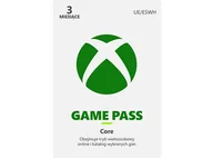 Kody i doładowania cyfrowe - Kod aktywacyjny MICROSOFT Subskrypcja Xbox Game Pass Core 3 miesiące - miniaturka - grafika 1