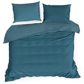 Pościel - Eurofirany Pościel turkusowa z satyny bawełnianej Nova3 220x200 ef-psc-nova3turk-220 - miniaturka - grafika 1