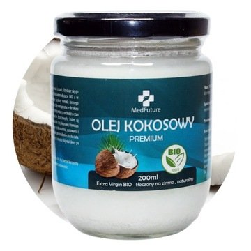 Olej Kokosowy Nierafinowany Extra Virgin Bio 200 ml