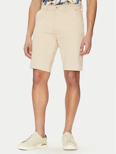 Blend Szorty jeansowe 20718139 Beżowy Regular Fit - Spodenki męskie - miniaturka - grafika 1