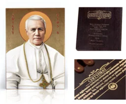 Ikona religijna Święty Pius X - Ikony i obrazy sakralne - miniaturka - grafika 1