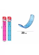 Pedagogika i dydaktyka - Linijka flex 20 cm MIX - miniaturka - grafika 1
