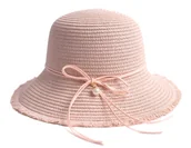 Czapki damskie - Kapelusz Damski Młodzieżowy Plażowy Słomkowy Na Lato Retro Vintage Lekki - miniaturka - grafika 1
