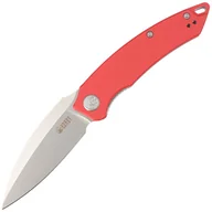 Noże - Nóż składany Kubey Knife Leaf Red G10, Bead Blasted AUS-10 by Tiguass (KU333F) - miniaturka - grafika 1