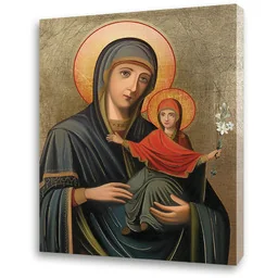 Obraz religijny na płótnie Święta Anna z Matką Bożą - Ikony i obrazy sakralne - miniaturka - grafika 1