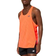 Koszulki sportowe męskie - Koszulka New Balance MT23280ERE - pomarańczowa - miniaturka - grafika 1