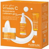 Zestawy kosmetyków damskich - go for glow…VITAMIN C Rozjaśnienie z efektem glow zestaw krem anti-aging na dzień i na noc 50ml + rozjaśniające serum Vit C 10% 30ml + rozświetlający - miniaturka - grafika 1