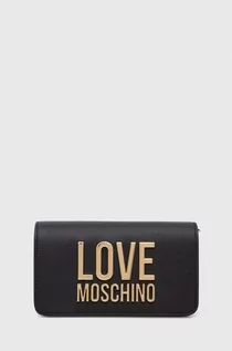 Torebki damskie - Love Moschino kopertówka kolor czarny - grafika 1