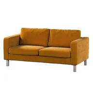 Pokrowce na meble - Dekoria pl pl Pokrowiec na sofę Karlstad 2-osobową nierozkładaną krótki miodowy 165 x 89 x 64 cm Velvet 617-704-23 - miniaturka - grafika 1