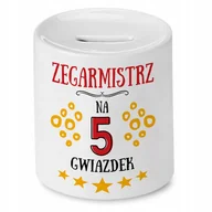 Skarbonki - Dla Zegarmistrza Skarbonka na Urodziny na Prezent z Nadrukiem ze Zdjęciem - miniaturka - grafika 1