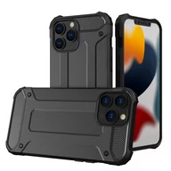 Etui i futerały do telefonów - Hybrid Armor pancerne hybrydowe etui pokrowiec iPhone 13 Pro Max czarny - miniaturka - grafika 1
