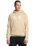 Bluzy męskie - Under Armour Bluza "Rival" w kolorze beżowym - miniaturka - grafika 1