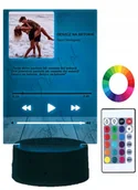Tablice i flipcharty - Lampka Apple Music Piosenka na Szkle Twoje Zdjęcie - miniaturka - grafika 1