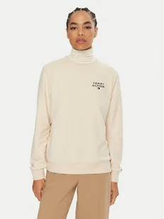 Tommy Hilfiger Bluza UW0UW04521 Beżowy Regular Fit - Bluzy damskie - miniaturka - grafika 1