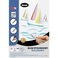 Szkolne artykuły papiernicze - Beniamin Blok rysunkowy A3 Premium kolorowy 16 kartek - miniaturka - grafika 1