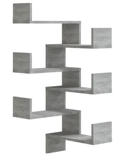 Ścienna półka narożna szary dąb D0-L21 - Półki do salonu - miniaturka - grafika 1