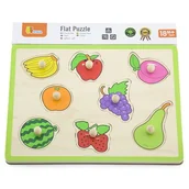 Układanki dla dzieci - Viga Toys Owoce puzzle - miniaturka - grafika 1