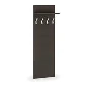 Meble do przedpokoju - Garderoba z wieszakami PRIMO, 4 haczyki, półka, wenge - miniaturka - grafika 1