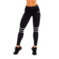 Legginsy - Legginsy damskie GymBeam Stripes Black M - miniaturka - grafika 1