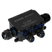 Puszki elektryczne i akcesoria - Puszka instalacyjna natynkowa Heavy-Duty czarna OR-JB-13815/4T IP86 układ T 82 x 69 x 39 mm Orno - miniaturka - grafika 1