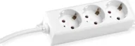Gniazdka elektryczne - Bachmann BACHMANN SELLY 3xCEE7/3 biały, 3x styk uziemiony, biały, 1,5 m - miniaturka - grafika 1