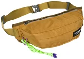 Nerki - PETERSON Żółta miejska saszetka unisex na biodra lub przez ramię sportowa lekka pojemna kieszonki na suwak karabińczyk nerka crossbody - miniaturka - grafika 1