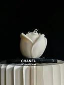 Świece - Świeca Sojowa Ozdobna Rosa L - miniaturka - grafika 1