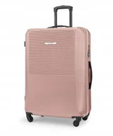 Walizki - Walizka Duża Podróżna PUCCINI Bordowa ABS Na Kółkach Twarda ABS025A-3C - miniaturka - grafika 1