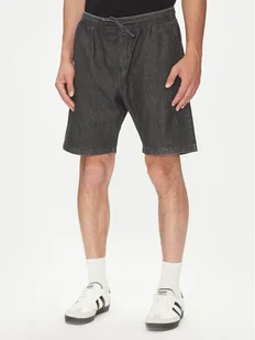 Jack&Jones Szorty jeansowe Tony 12270251 Czarny Relaxed Fit - Spodenki męskie - miniaturka - grafika 1