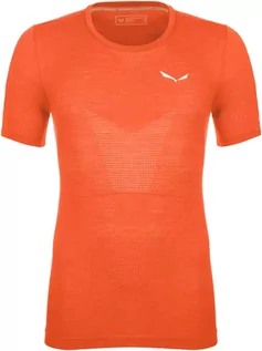 Koszulki sportowe męskie - Koszulka Salewa Pedroc Merino Responsive Seamless Men''s T-Shirt - red orange - grafika 1