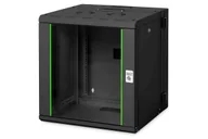 Tuning komputera - akcesoria - Digitus Szafa sieciowa wisząca Unique 19" 12U rack 600x600, drzwi szyba, czarny, dzielona , złożona, 100kg - miniaturka - grafika 1