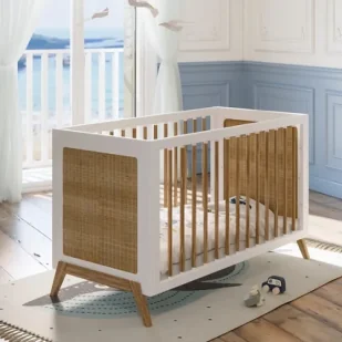 Łóżeczko Rosnące Z Dzieckiem Rattan 60 X 120 - Neige Marelia - Łóżeczka i kojce - miniaturka - grafika 1