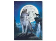 Zabawki kreatywne - Haft Diamentowy, Obraz, Mozaika Diamentowa Diamond Painting, Wilk 30X40Cm - miniaturka - grafika 1