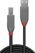 Kable USB - Lindy 36675 Kabel USB 2.0 A-B czarny Anthra Line 5m LY-36675 - miniaturka - grafika 1