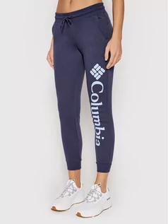 Spodnie sportowe damskie - Columbia Spodnie dresowe Logo 1940094 Granatowy Active Fit 0194004556684 - grafika 1