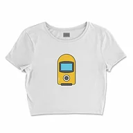 Koszulki i topy damskie - Bona Basics, Damski T-shirt basic, z nadrukiem cyfrowym, 100 bawełny, biały, swobodny, damski top, rozmiar: S, biały, S - miniaturka - grafika 1
