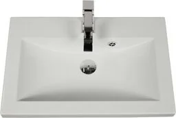 Umywalka dolomitowa Clever-600 biała - Umywalki - miniaturka - grafika 1