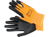 Rękawice robocze - RĘKAWICE OCHRONNE POWLEKANE PU Z POWŁOKĄ DO OBSŁUGI SMARTFONA ROZMIAR 9 - miniaturka - grafika 1