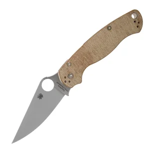 Spyderco Para Military 2 Brązowe Płótno Micarta C81MPCW2 - Scyzoryki - miniaturka - grafika 1