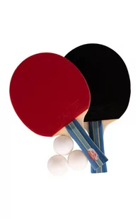 Zestaw Do Ping Ponga Tenisa Stołowego Paletki + Piłeczki Double Fish 236A - Tenis stołowy - miniaturka - grafika 1