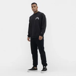 Męskie spodnie casual tkaninowe CHAMPION Rochester Elastic Cuff Pants - czarne - Spodnie sportowe męskie - miniaturka - grafika 1