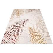 Dywany - Kremowy dywan glamour w kolorowe liście palmy - Oros 5X - miniaturka - grafika 1