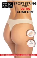 Majtki damskie - FIGI GATTA SPORT STRING WINDY ULTRA COMFORT (kolor black, rozmiar L) - miniaturka - grafika 1
